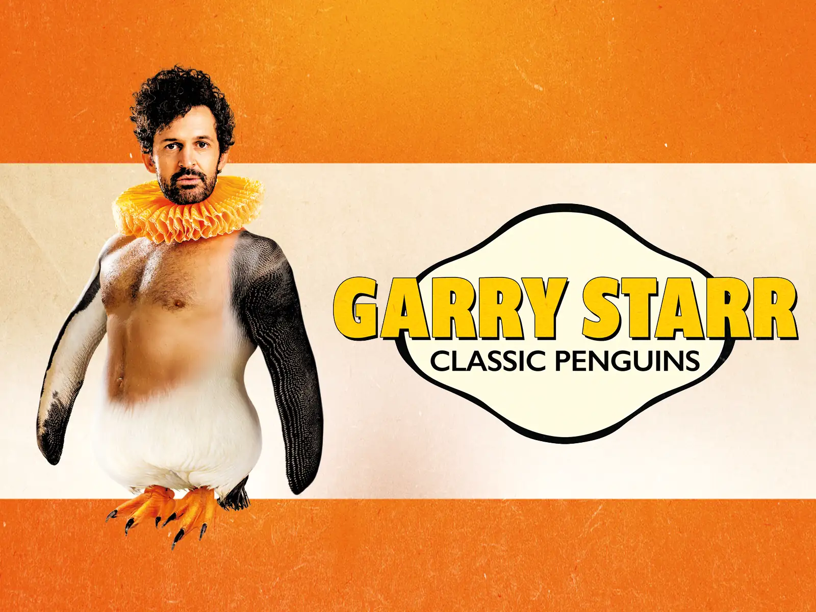 Performer in penguin costume in Garry Starr Classic Penguins at the The Other Palace - Main Theatre