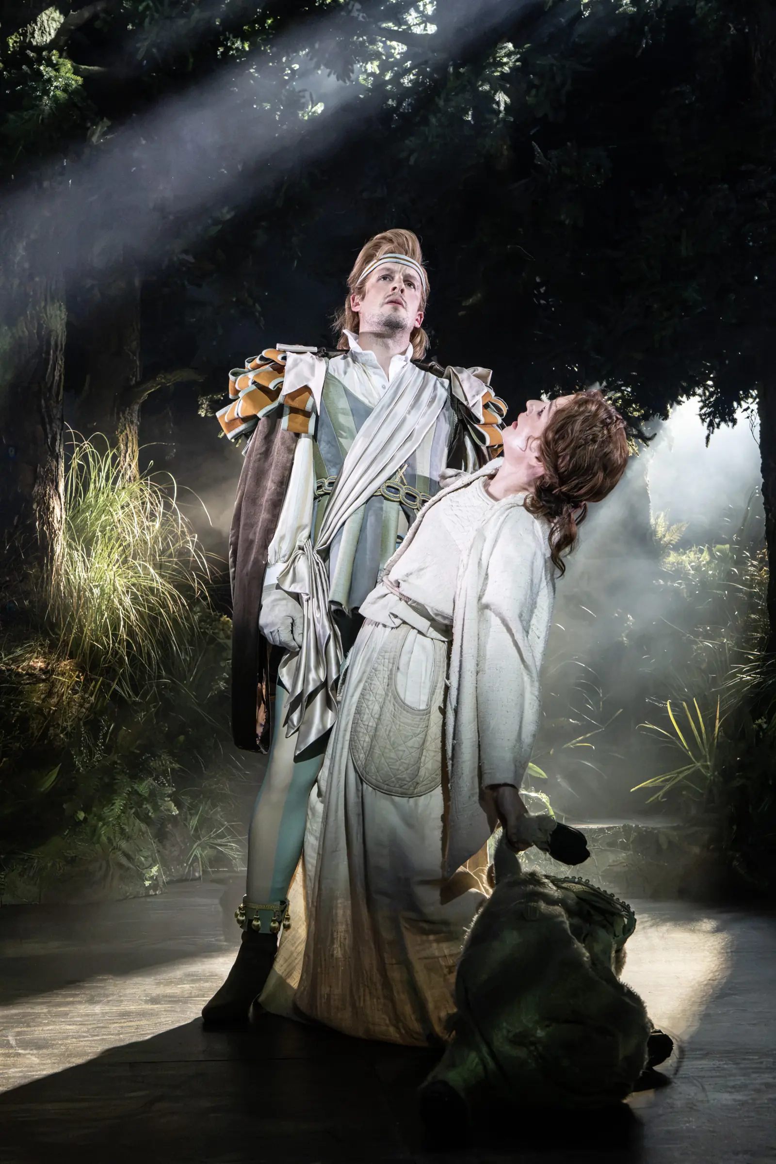 Matthew Seadon-Young and Laura Pitt-Pulford in Into the Woods, Noël Coward Theatre
