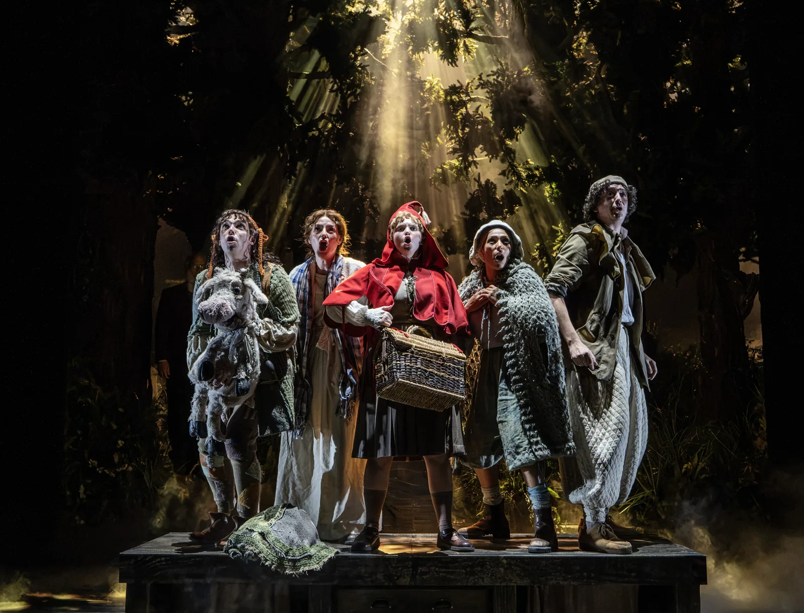 Simbi Akande, Laura Pitt-Pulford, John Dagleish, Gracie McGonigal, Keith Ramsay: Into the Woods, Noël Coward Theatre