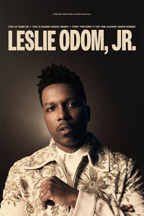 Performer in patterned gold jacket in Leslie Odom, Jr. at London Palladium