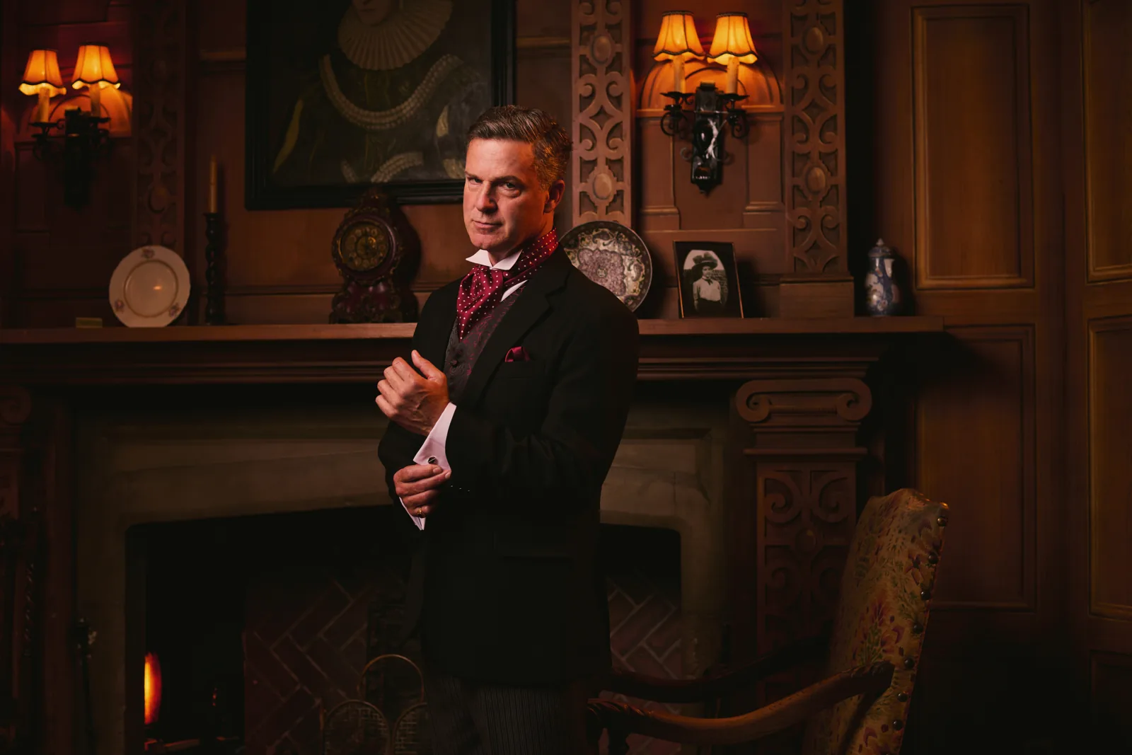 Dugald Bruce-Lockhart as Mr Paravicini in The Mousetrap at St Martin's Theatre