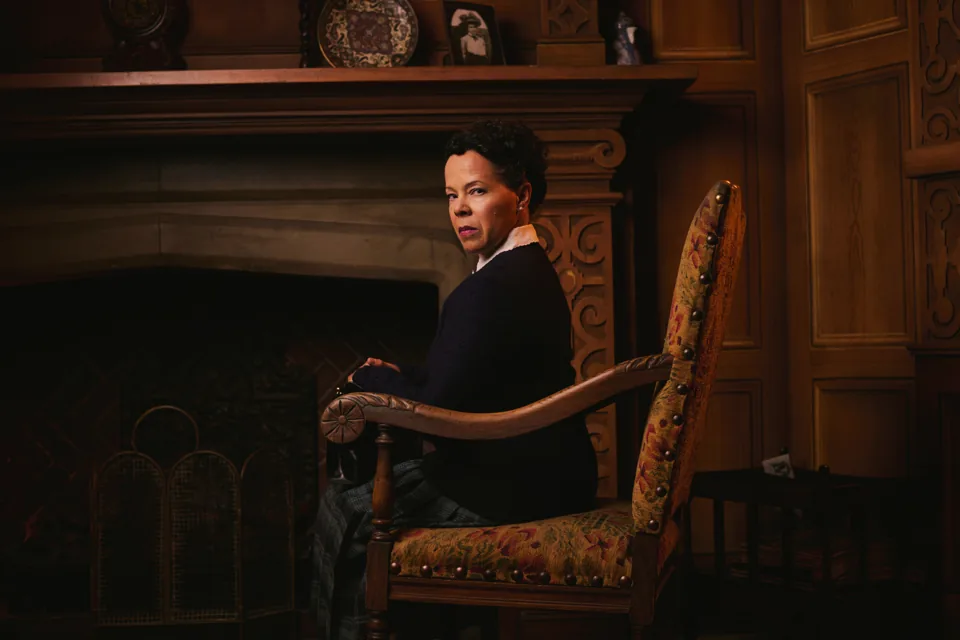 Joanne Henry as Mrs Boyle in The Mousetrap at St Martin's Theatre