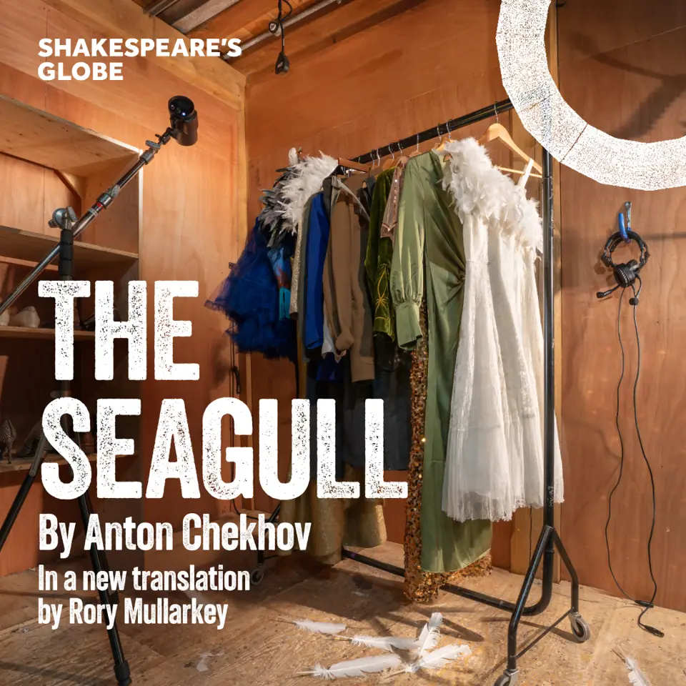 Period costumes on rail in The Seagull - Globe at the Sam Wanamaker Playhouse